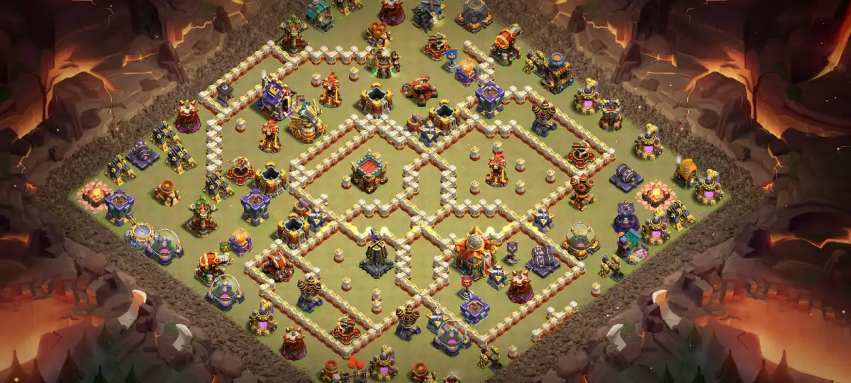 TH16 War Base Copy Link | Anti 2 Star Ring Layout