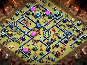 Elite TH13 War Coc Layout | Legend League Electric Warrior