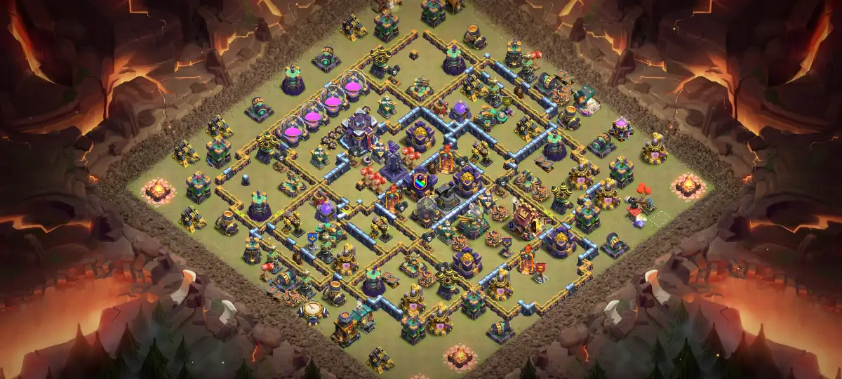 TH15 War Base Anti 2 Star Anti Electro Dragon Layout