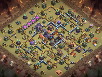 Layout TH15 War Base Anti 2 Star Anti Electro Dragon Layout