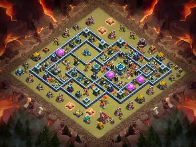 Layout TH13 War Base for CoC Anti 3 Star | war badr Copy