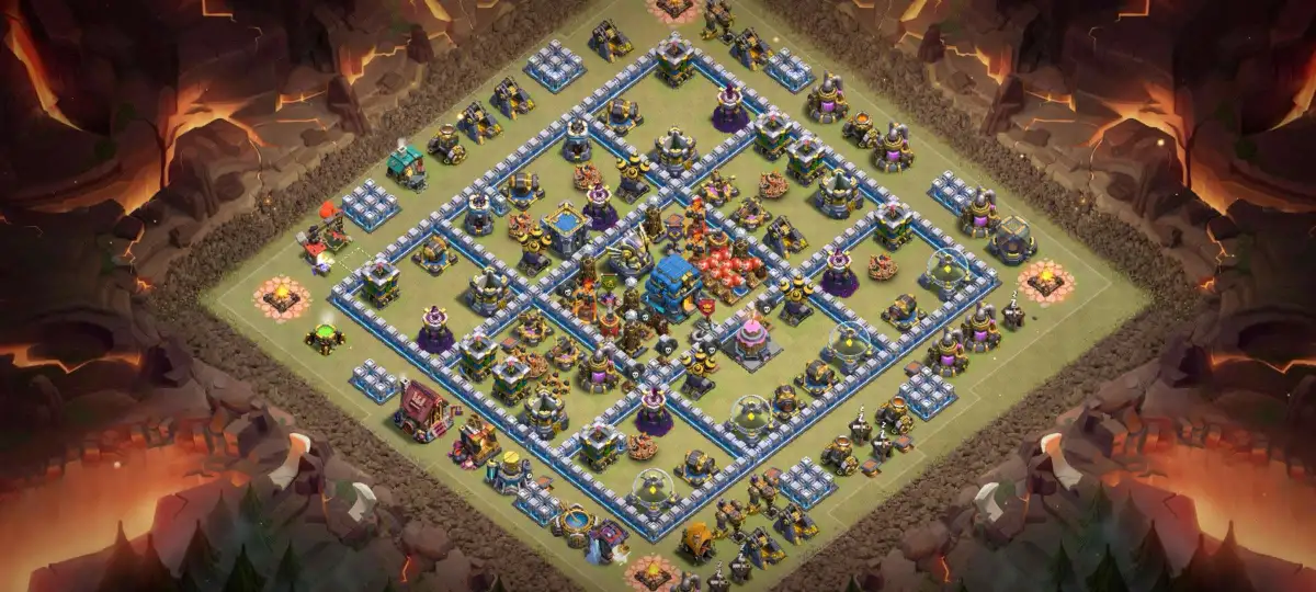 TH12 War Base Copy Link - Anti 2 Star Ring Layout