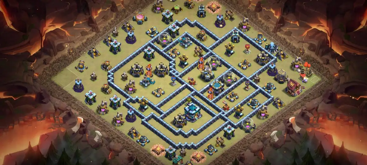TH13 War Base for CoC - Anti 3 Star War Badr Layout