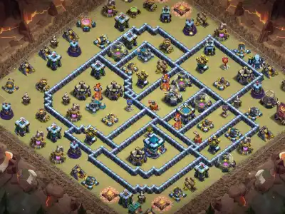 Layout TH13 War Base for CoC - Anti 3 Star War Badr Layout