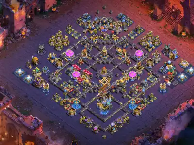 Layout Master TH18 Legend League Anti 2 Star COC Base Layout