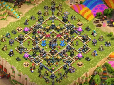 Layout New TH18 Anti Everything COC Base Layout with Copy Link 2026