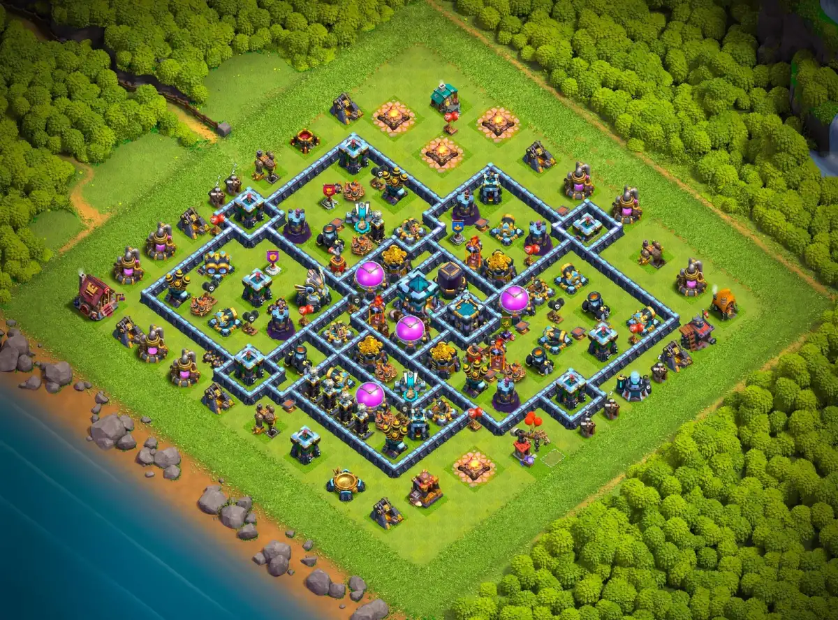 TH13 Hybrid Base for CoC - Clash of Clans Defense
