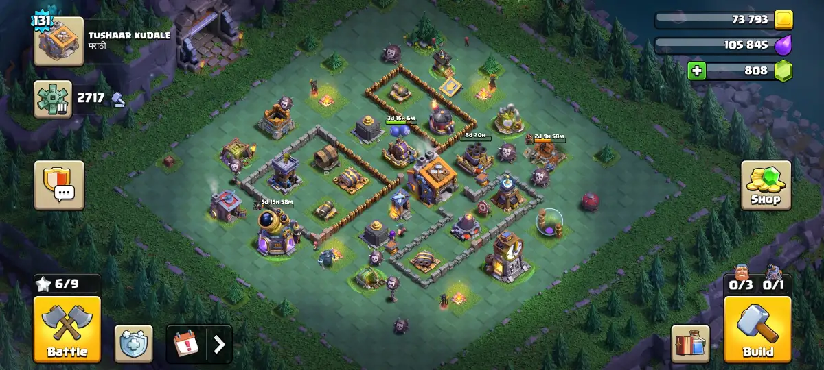 BH9 Builder Hall Base with Central Core Compartments