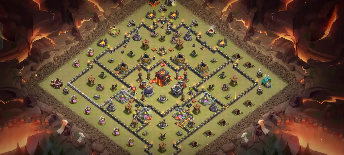 TH10 Hybrid Base Layout for Clash of Clans Copy Link