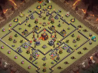 Layout TH10 Hybrid Base Layout for Clash of Clans Copy Link