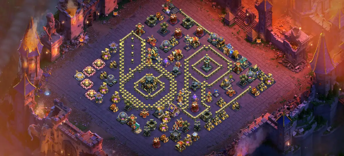 TH17 War Base Copy Link for Clash of Clans Anti 2 Star