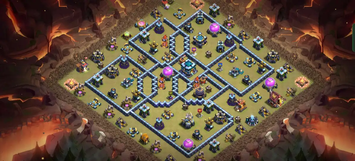 TH13 Farming Base for Clash of Clans Anti 3 Star
