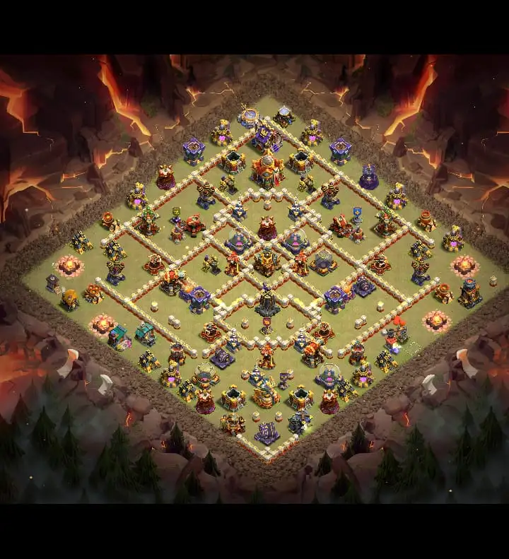 TH16 War Base Copy Link Anti 2 Star for Clash of Clans