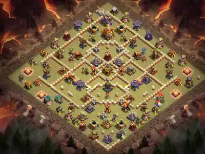 Layout TH16 War Base Copy Link Anti 2 Star for Clash of Clans