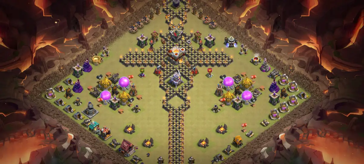 TH11 Troll War Base – Airplane Layout for Clash of Clans