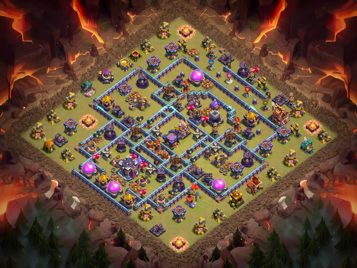 TH15 War Base Anti 3 Star Layout for Clash of Clans