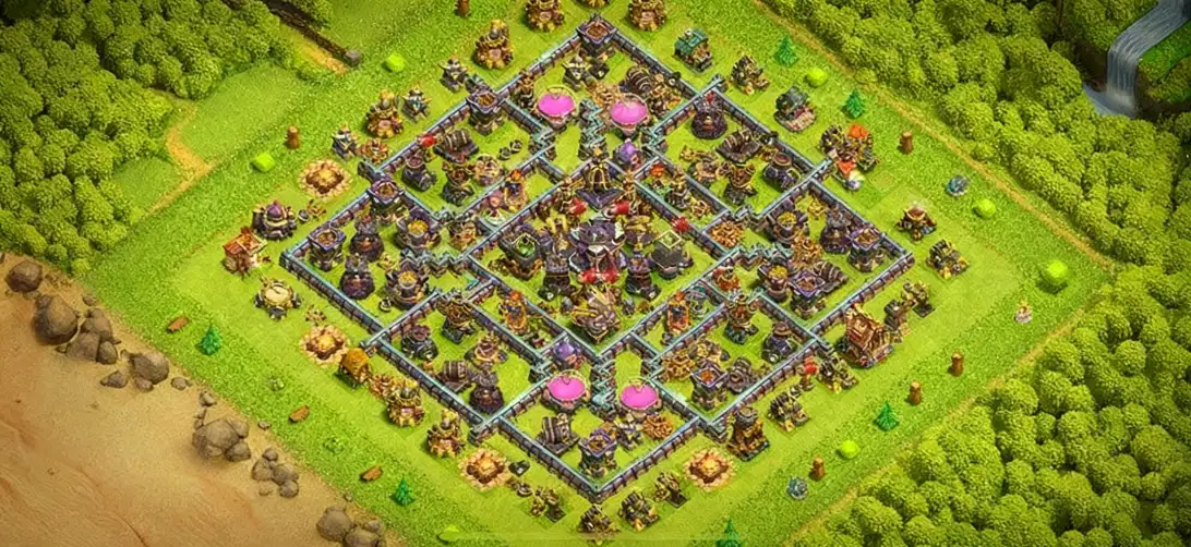 Layout Win-Ready TH15 Defense Coc Layout | Legend League Eagle Eye Design