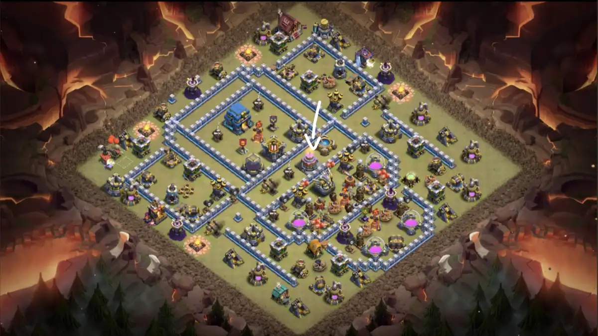 TH12 War Base for Clash of Clans Anti 3 Star Copy Link