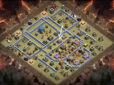 Layout TH12 War Base for Clash of Clans Anti 3 Star Copy Link