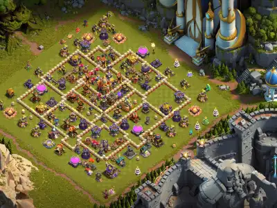 Layout TH16 Anti Everything War Base for Clash of Clans