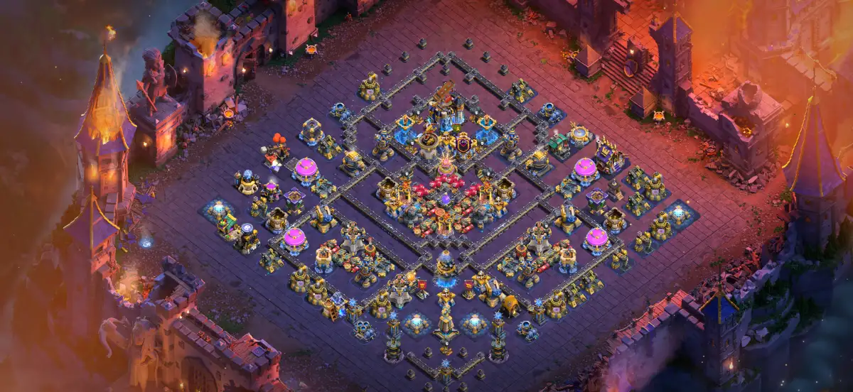 TH18 War Base Copy Link for Clash of Clans Anti 2 Star