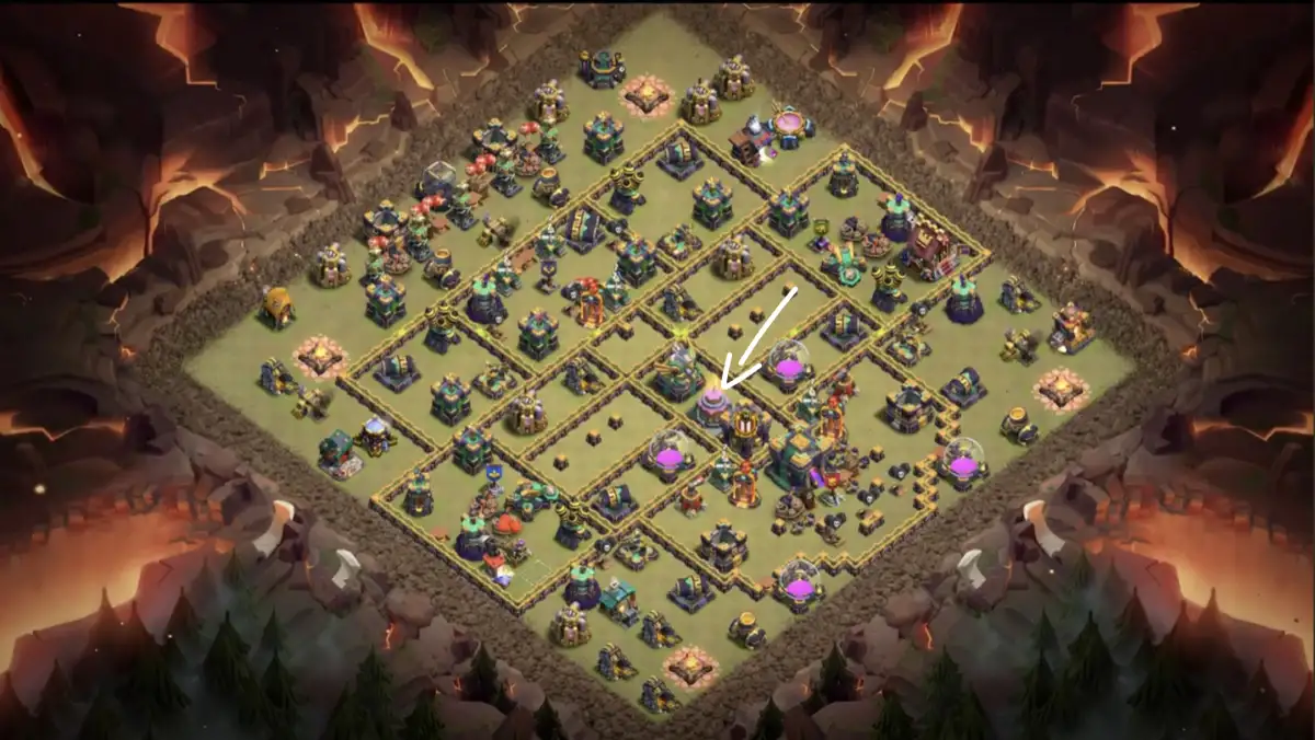 TH14 Anti 3 Star War Base for Clash of Clans Copy Link