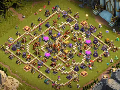 Layout TH16 Anti 3 Star War Base for Clash of Clans