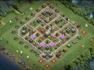 Layout TH11 War Base Anti 3 Star for Clash of Clans CWL