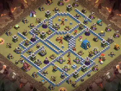 Layout TH12 War Badr Anti 3 Star Base for clash of clans