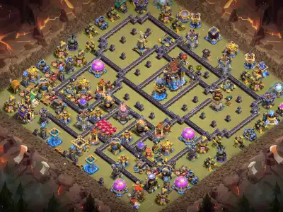 Layout TH18 War Base Layout with Offset Town Hall Copy Link