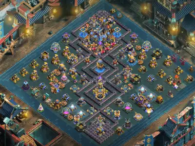 Layout TH18 War Badr Base Anti 3 Star vs Electro Dragons