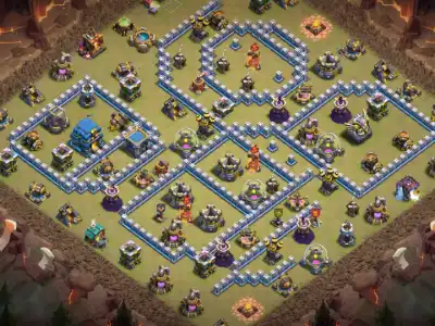 Layout TH12 Anti Everything Base for Coc | Clash of Clans Copy