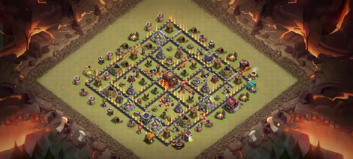 TH10 Anti 2 Star War Base Link for Clash of Clans