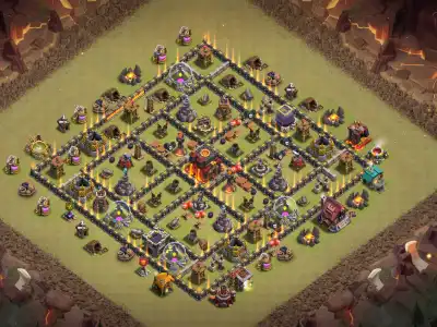 Layout TH10 Anti 2 Star War Base Link for Clash of Clans