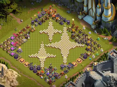 Layout TH16 Farming Base for Coc with Open Legend League Ring