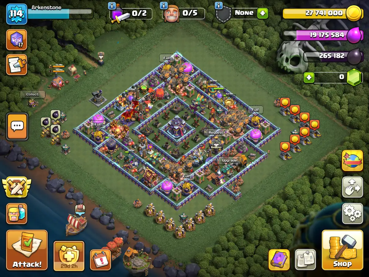 TH15 Defense Base for CoC Ring Pathing Copy Link