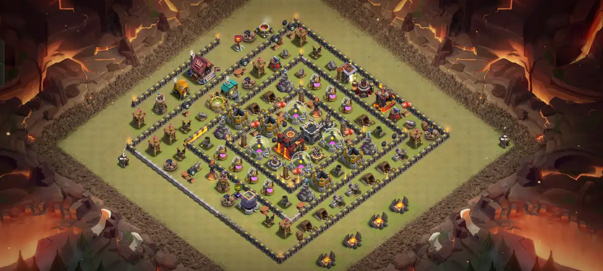 TH10 War Base Anti Air Layout for Clash of Clans
