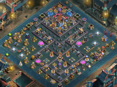 Layout TH18 War Base for Clash of Clans Anti E-Drag Copy Link