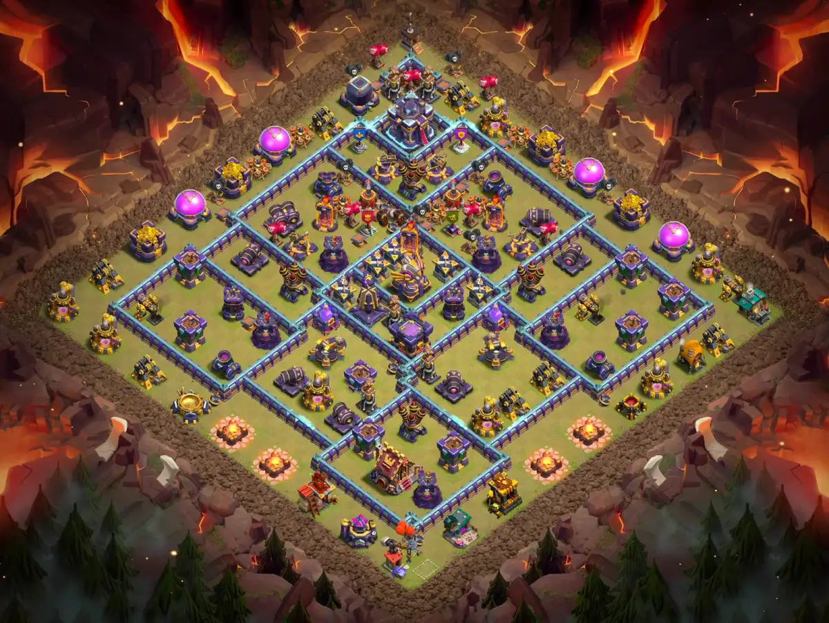 TH15 War Base Anti 3 Star Layout for Clash of Clans