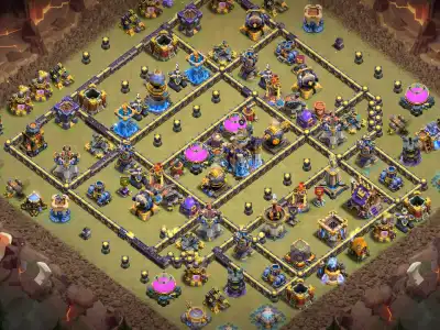 Layout TH18 War Base for Clash of Clans Anti 2 Star Link