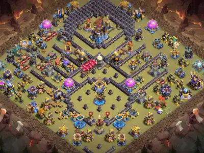 Layout TH18 War Base Anti 2 Star Layout for Legend League
