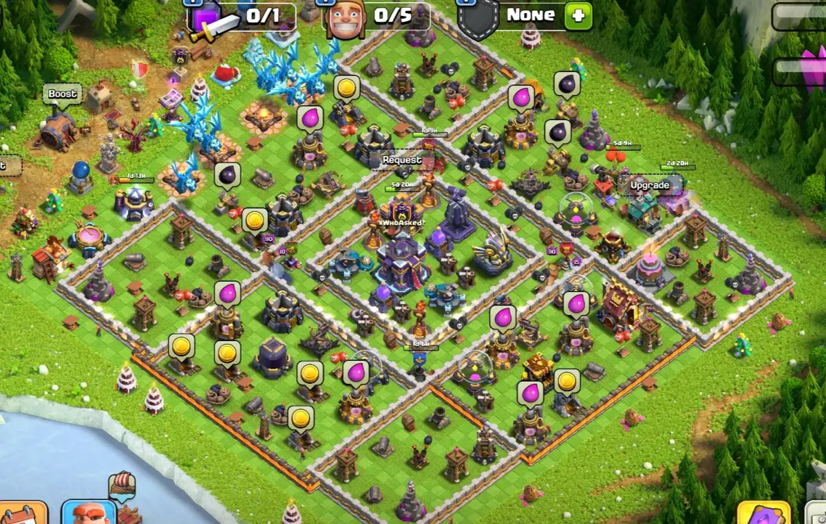 TH15 Farming Base Anti 2 Star Anti Air for Electro Dragons
