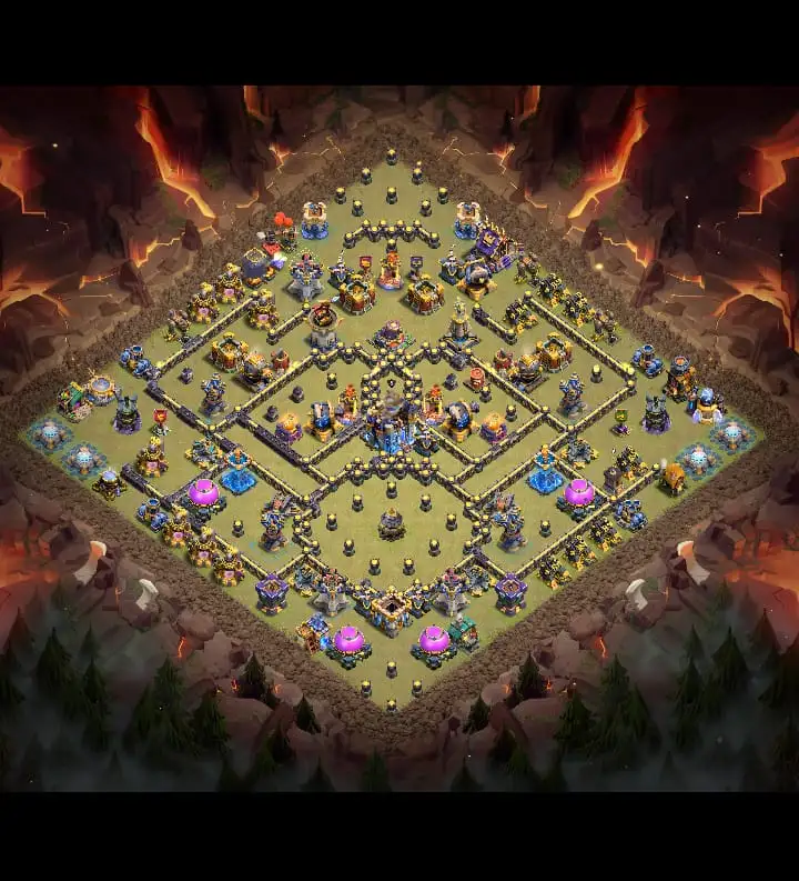 TH18 War Badr Base Layout for Clash of Clans Defense