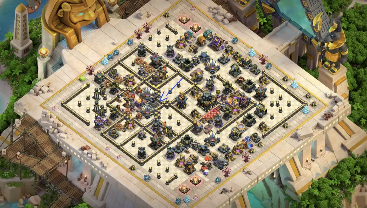 TH17 War Base for Clash of Clans Anti 3 Star Copy Link
