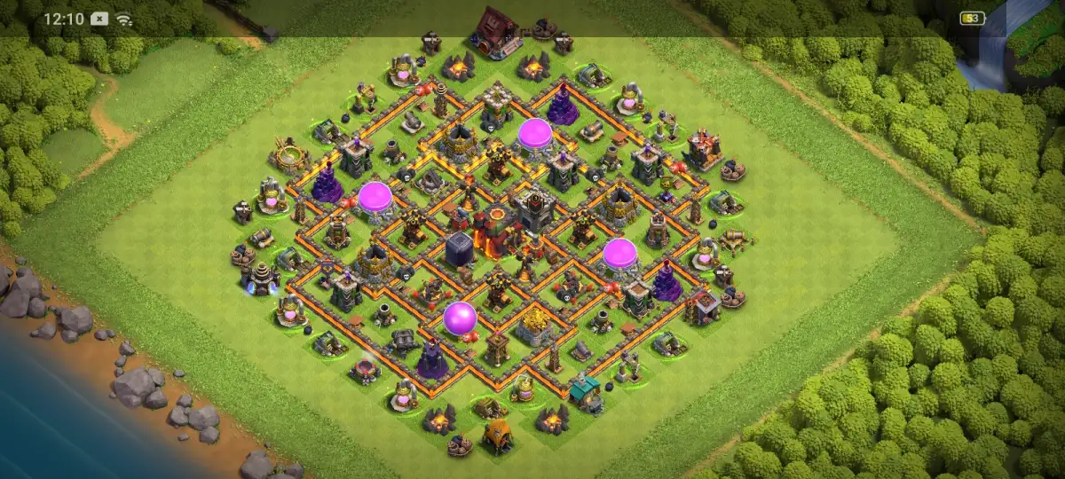 TH10 Hybrid Base Layout for Clash of Clans Defense