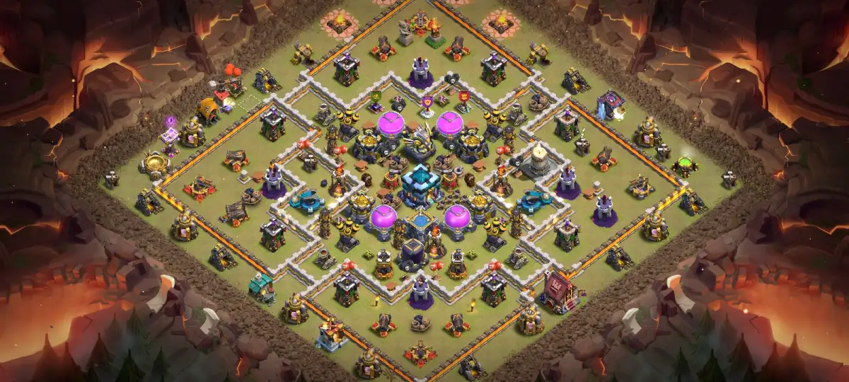 TH13 War Base Anti 3 Star for Clash of Clans Copy Link