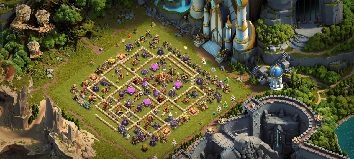 TH16 War Base Anti 3 Star Layout for Clash of Clans