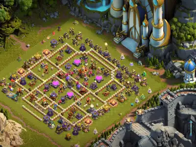 Layout TH16 War Base Anti 3 Star Layout for Clash of Clans