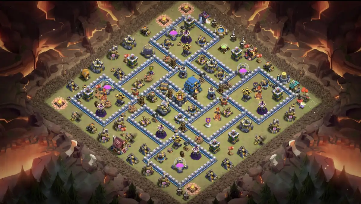 TH12 War Badr Anti 3 Star Base for Clash of Clans