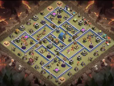 Layout TH12 War Badr Anti 3 Star Base for Clash of Clans